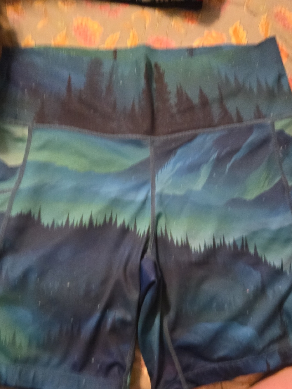 Constantly Varied Gear Teal and Aqua Printed Active Shorts